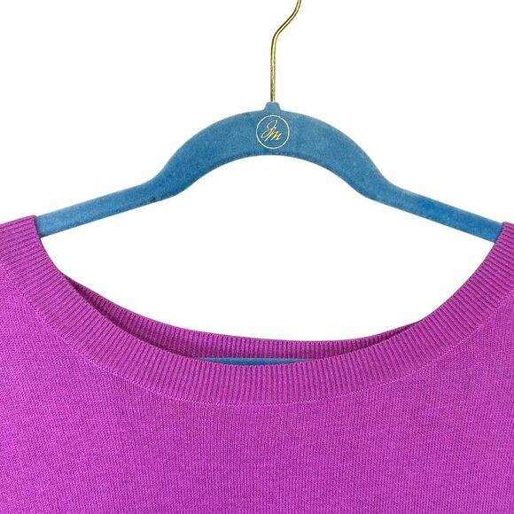 Gap Sweater Women Size Small Long Sleeve Wool Blend Magenta EUC - Picture 2 of 7
